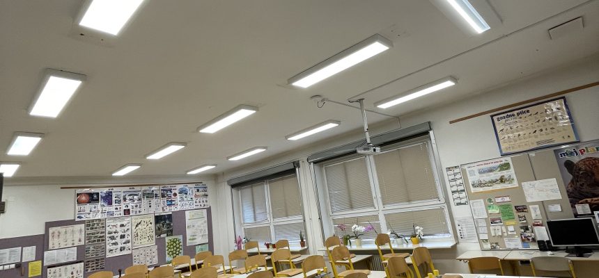 Osvetlitev izobraževalnega objekta